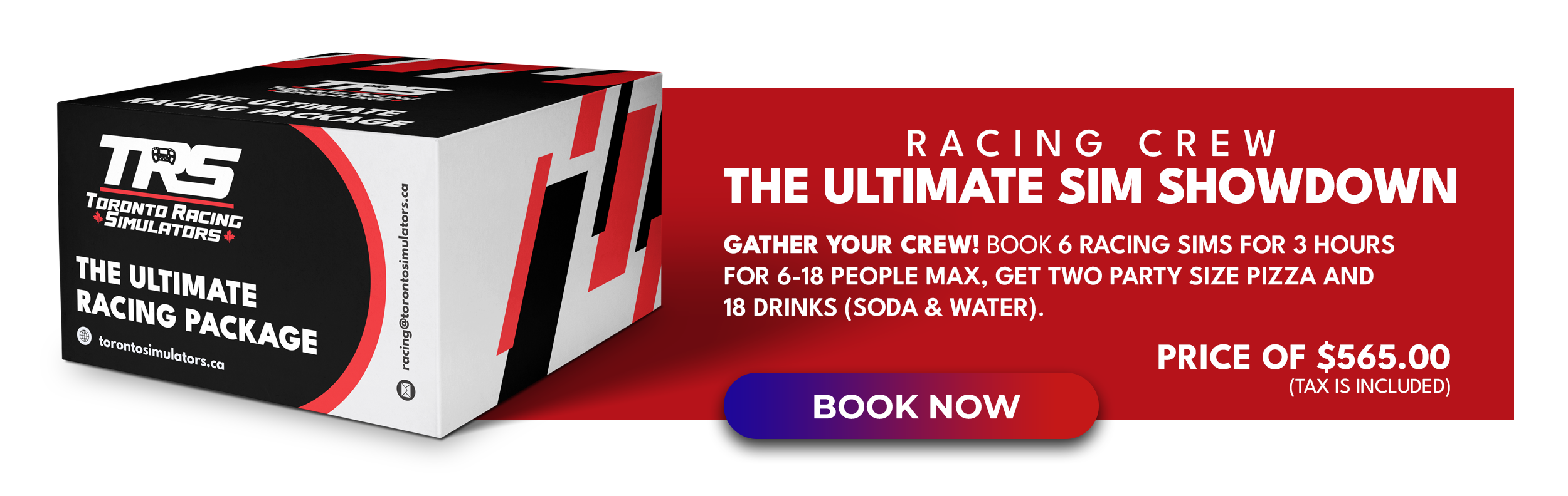 Booking Options – Toronto Racing Simulators