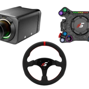 Simagic NEO X Hub with Alpha EVO Pro 18nm Wheel Base and Leather Steering Wheel